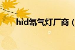 hid氙气灯厂商（HID氙气灯是什么）