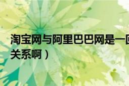 淘宝网与阿里巴巴网是一回事吗（淘宝网和阿里巴巴是什么关系啊）