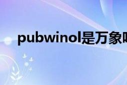 pubwinol是万象吗（pubwin4和万象）