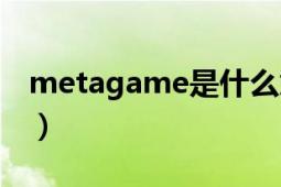 metagame是什么意思（metagame是什么）