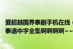 爱超越国界泰剧手机在线（急跪求泰剧《爱超越国界》12部泰语中字全集啊啊啊啊~~）