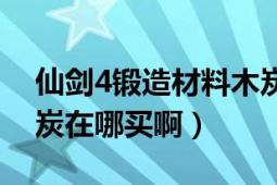 仙剑4锻造材料木炭在哪里买（仙剑4里的木炭在哪买啊）