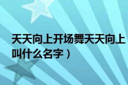 天天向上开场舞天天向上（天天向上20120406开场舞歌曲叫什么名字）