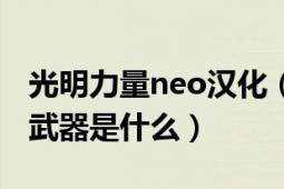 光明力量neo汉化（新光明力量neo里最强的武器是什么）