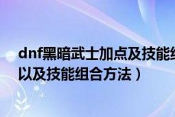 dnf黑暗武士加点及技能组合（dnf黑暗武士怎么刷图加点以及技能组合方法）