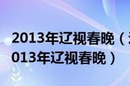 2013年辽视春晚（辽宁卫视春节联欢晚会的2013年辽视春晚）