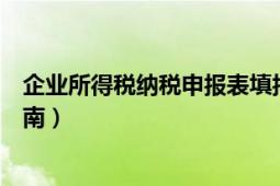 企业所得税纳税申报表填报（企业所得税纳税申报表填报指南）